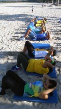 Núcleo 5 Praia Sepetiba: Copa 2014 & ginástica!