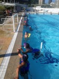 Rocinha: colônia de férias na piscina 01/2015