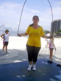 Pulando corda na Praia de Icaraí