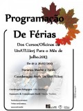 Programação de Férias dos Cursos/Oficinas da UnATI.Uerj-Julho.2013